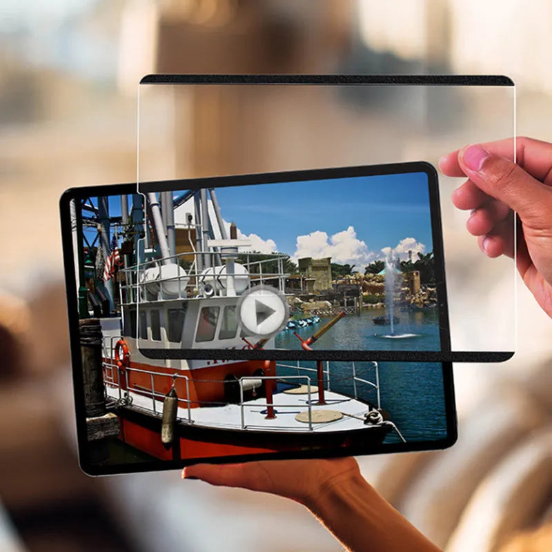 Magnetic removable PET painting film for iPad tablets with installation accessories