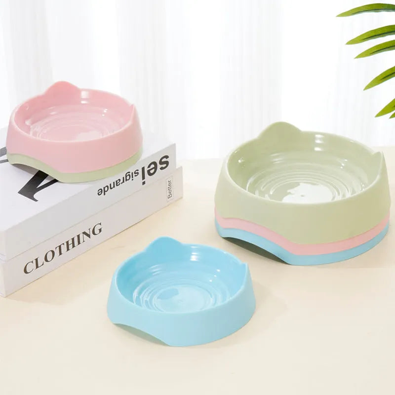 Blue ceramic dog slow feeder bowl with raised internal maze pattern for large breed dogs.