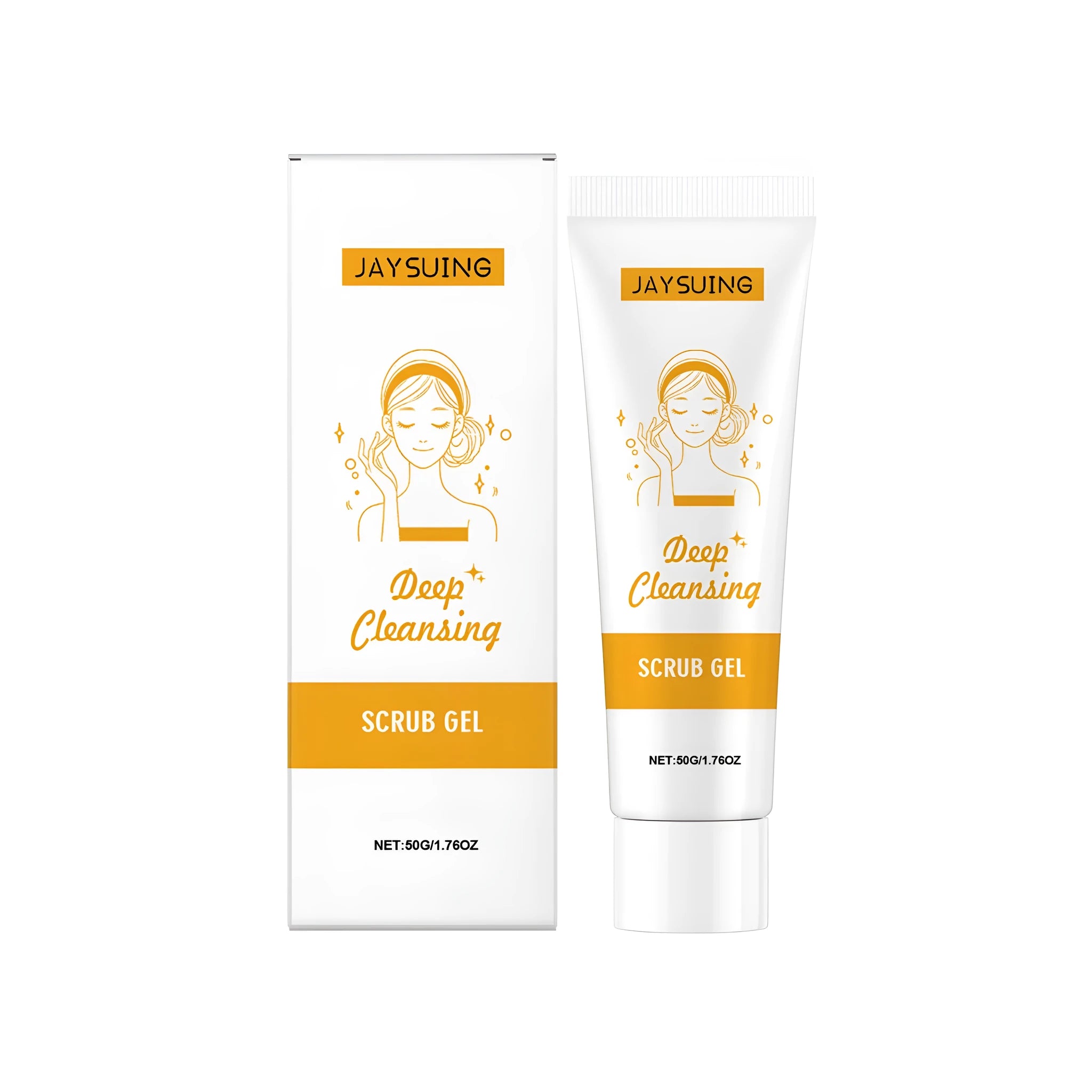 50g Deep Cleansing Scrub Gel with Aloe Vera and Centella Asiatica extracts for gentle exfoliation