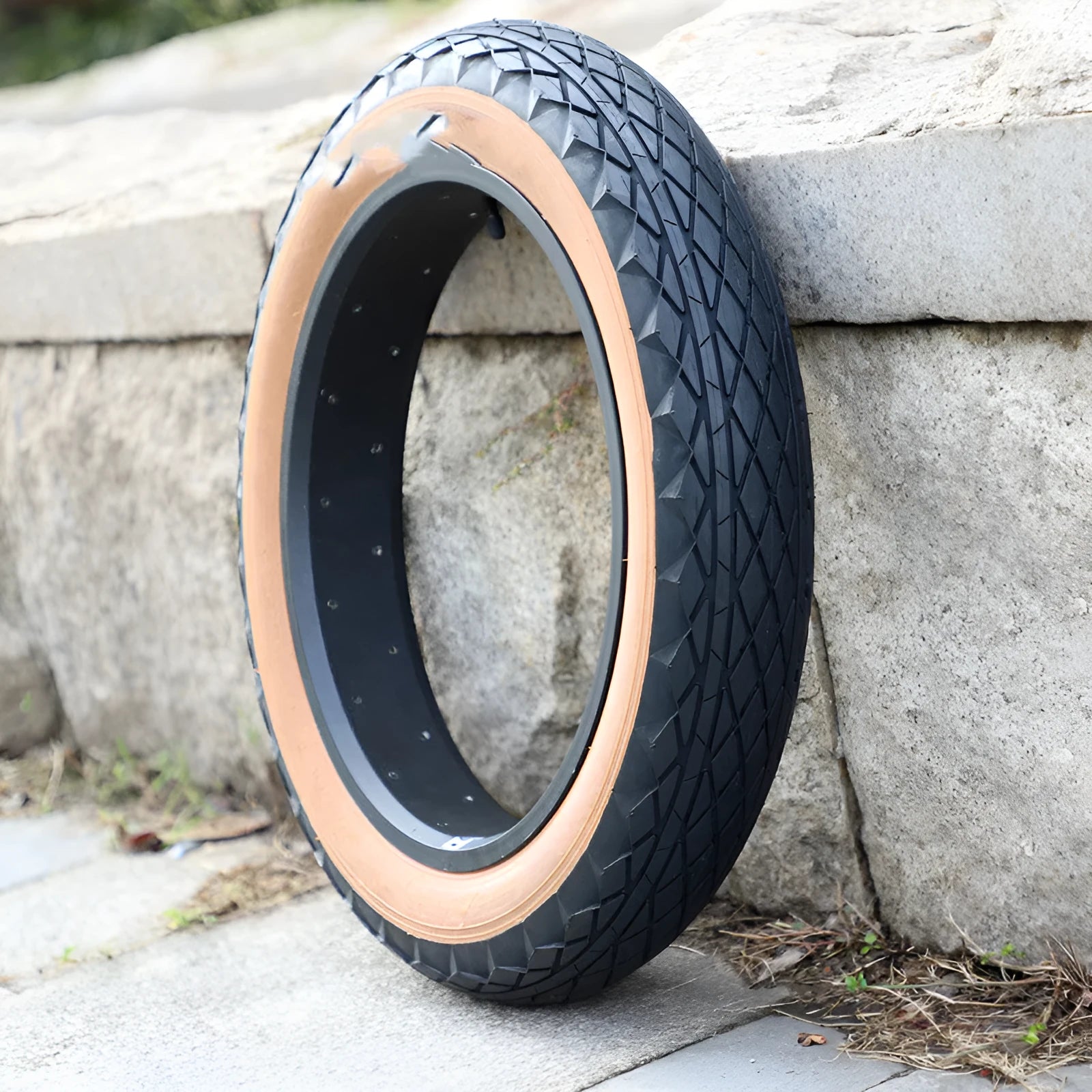 20x4.0 brown edge rubber tyre for electric beach cars and snowmobiles