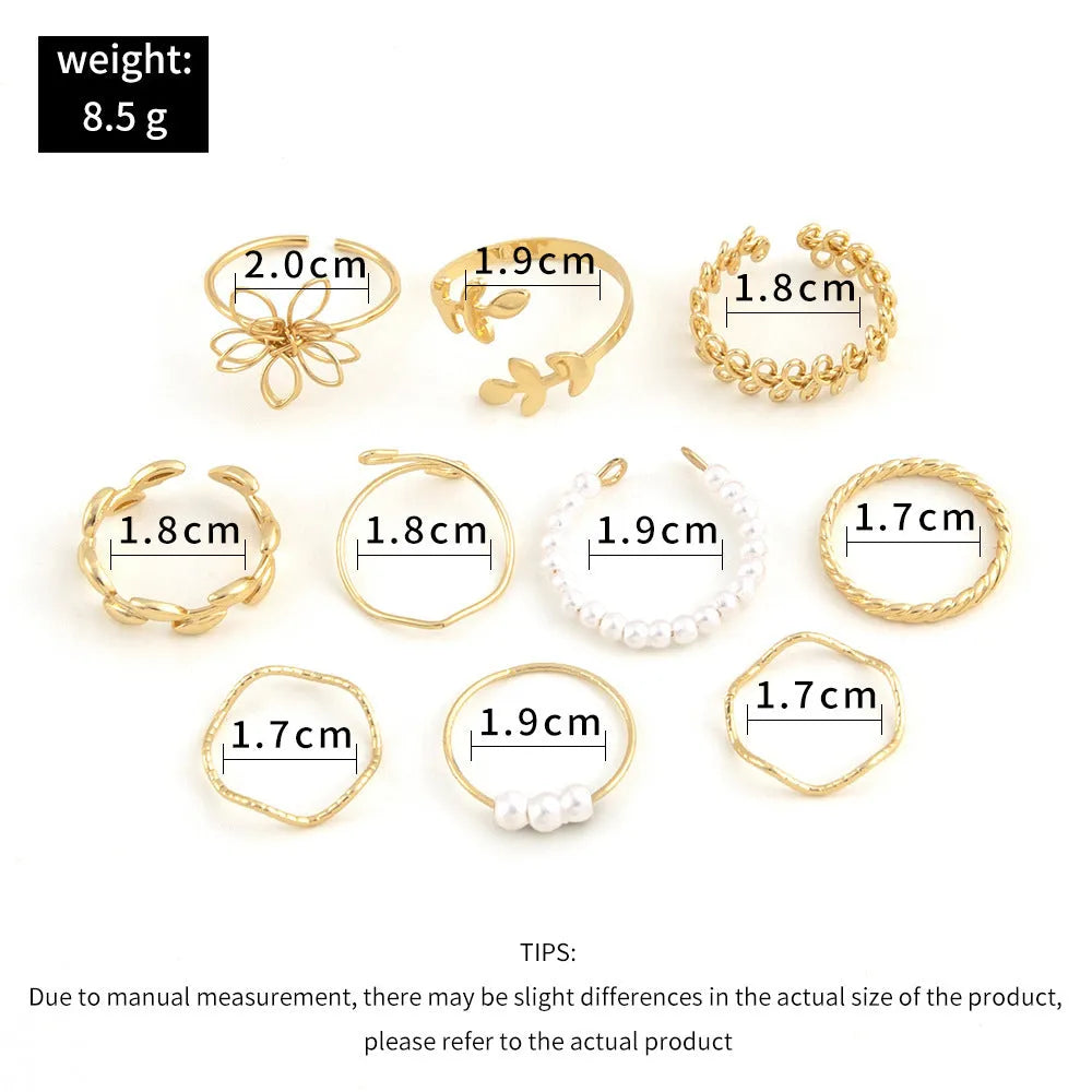 Gold colour openwork flower ring with electroplated glossy finish and floral design