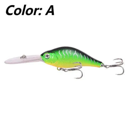 Little Fat Man Mino fishing lure 10.5cm deep diving crankbait in five colour options