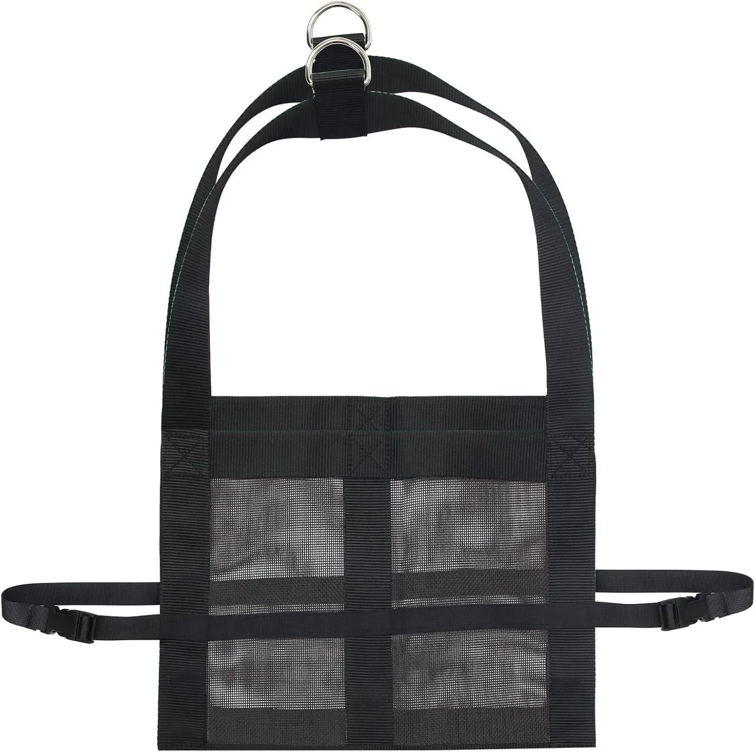 Black livestock weighing sling measuring 35x150cm for small animal weight measurement