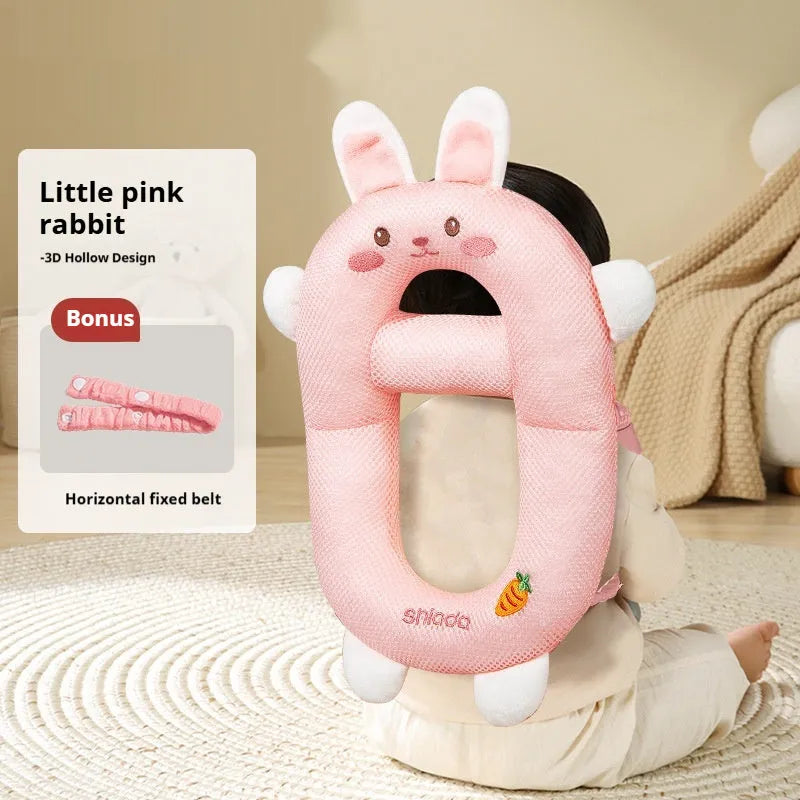 Baby anti-collision pillow in cartoon animal design with EPS filling for toddler walking protection