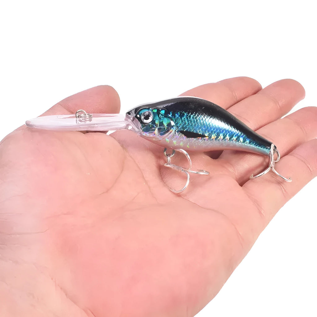 Little Fat Man Mino fishing lure 10.5cm deep diving crankbait in five colour options