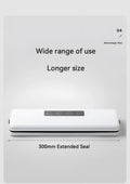 White automatic vacuum sealer machine with compact design for household food preservation