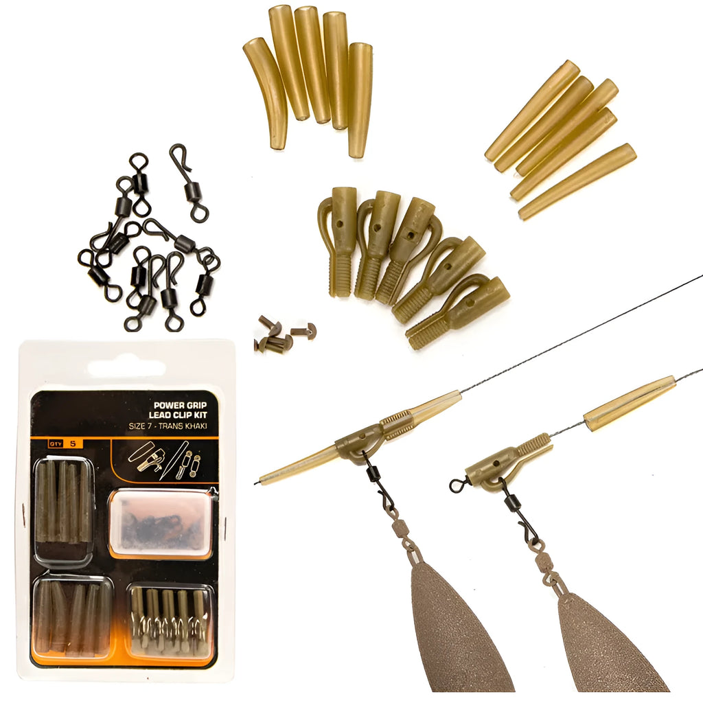 Tobly European carp fishing 30-piece accessory set with anti-winding pipes and threaded connectors