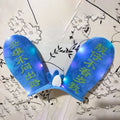 Rabbit ears locomotive design helmet ornament with Velcro bottom attachment in multiple colour options