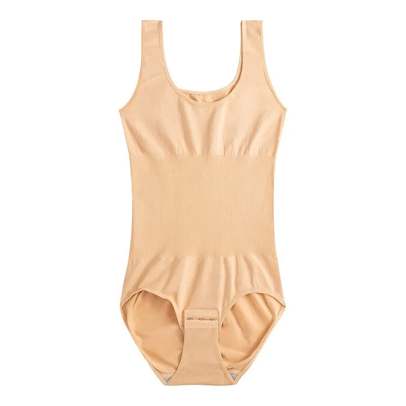 Seamless nylon corset bodysuit for women in multiple colours with waist support shaping