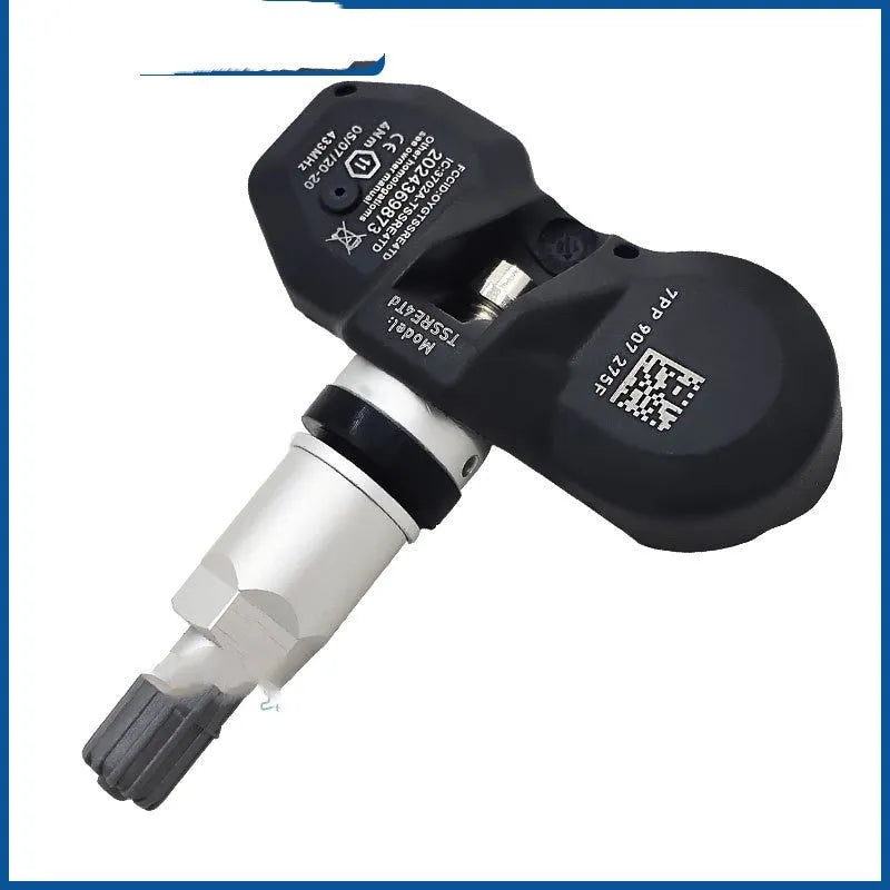Black Audi tyre pressure monitoring sensor transmitter for direct replacement installation