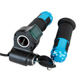 Electric vehicle handlebar replacement section showing 5-core wire connection and multiple colour options