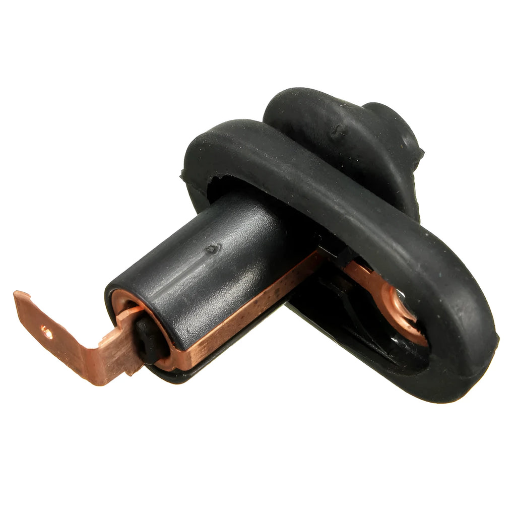 Universal black plastic and metal car interior door light switch for replacement installation