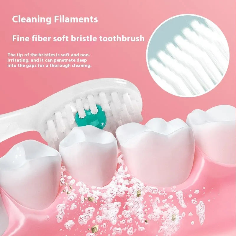 Box of Bead disposable travel toothbrushes showing mint flavour 20-piece set