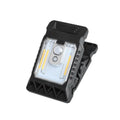 Compact white motion sensor clip lamp with intelligent human body induction.