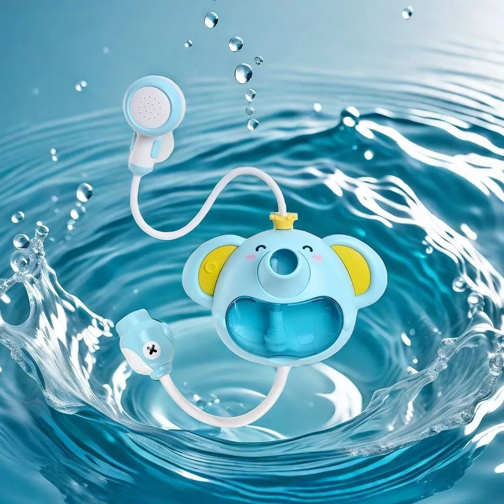 Electric elephant shower bubble machine plastic bath toy with bubble function for children