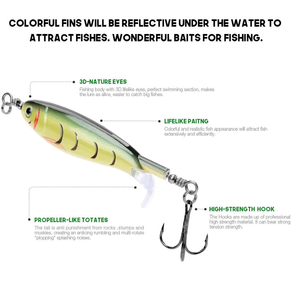 7.5cm soft plastic fishing lure in five colour variations for predator fish