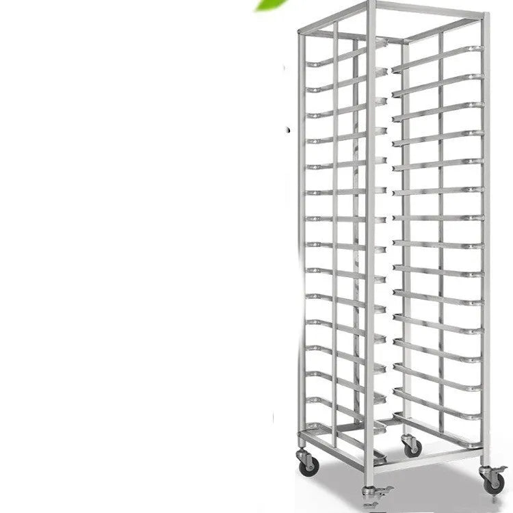 Stainless steel six-tier baking tray rack with 40x60cm tray size.