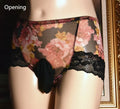 Men's mesh underwear in mid-waist design with ice silk fabric
