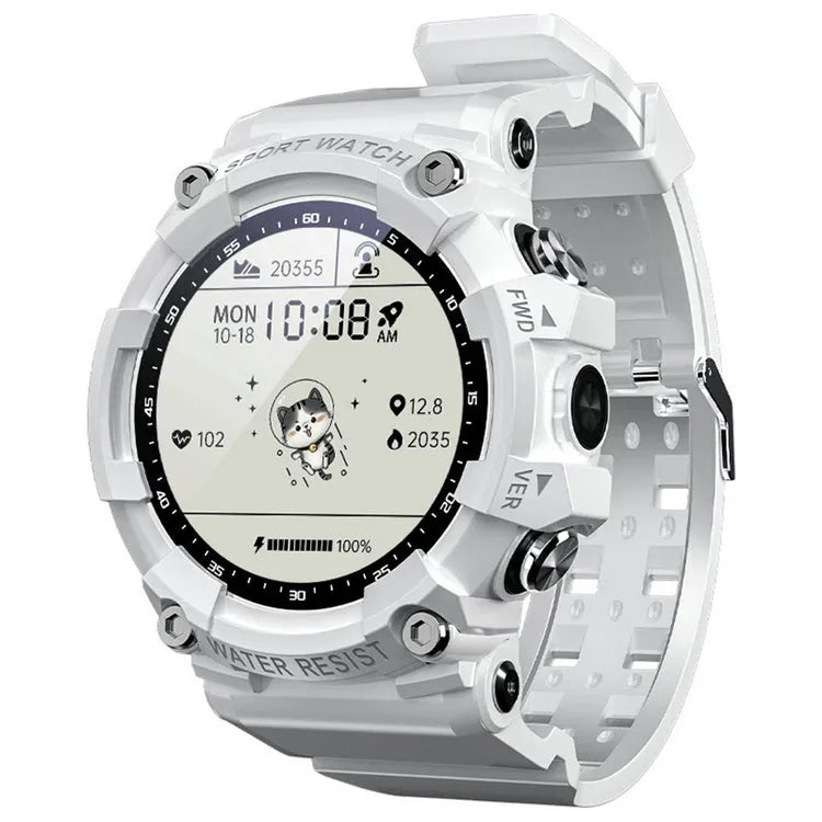 ATTACK 3 smart sports watch with round colour screen and black TPU strap