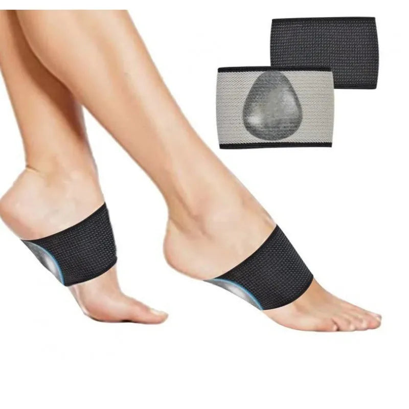 Elastic arch support foot bandage for flat feet in ordinary and heart styles