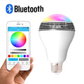 Creative Home white E27 smart bulb with integrated Bluetooth speaker, 100mm diameter.