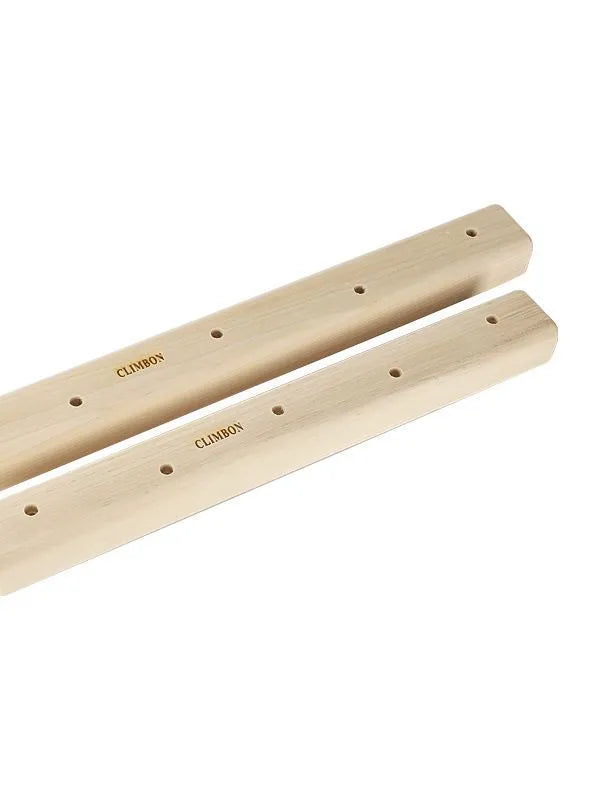 Three solid wood fingerboards for grip strength training in different lengths and thicknesses