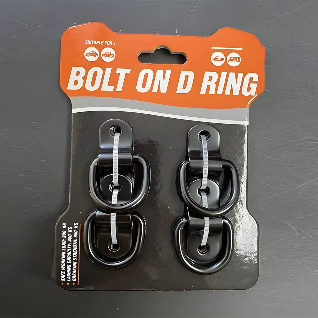 Galvanised carbon steel pull ring floor hook for trucks in black finish