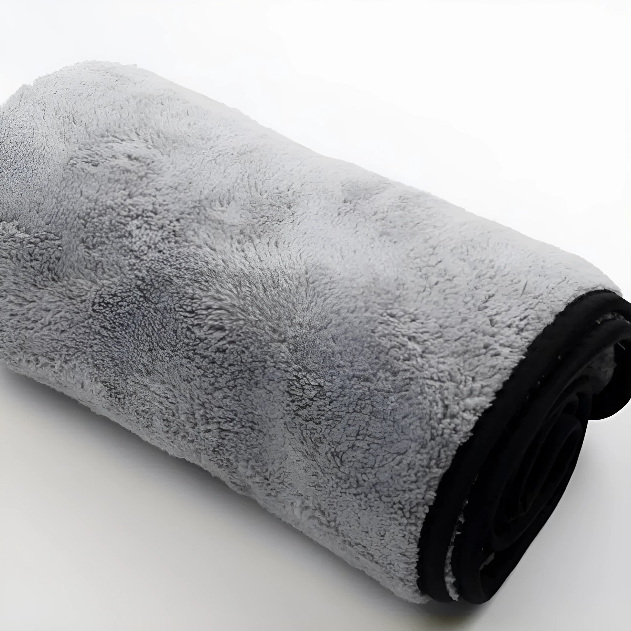Microfiber car wash towel shown in three size variations for automotive cleaning