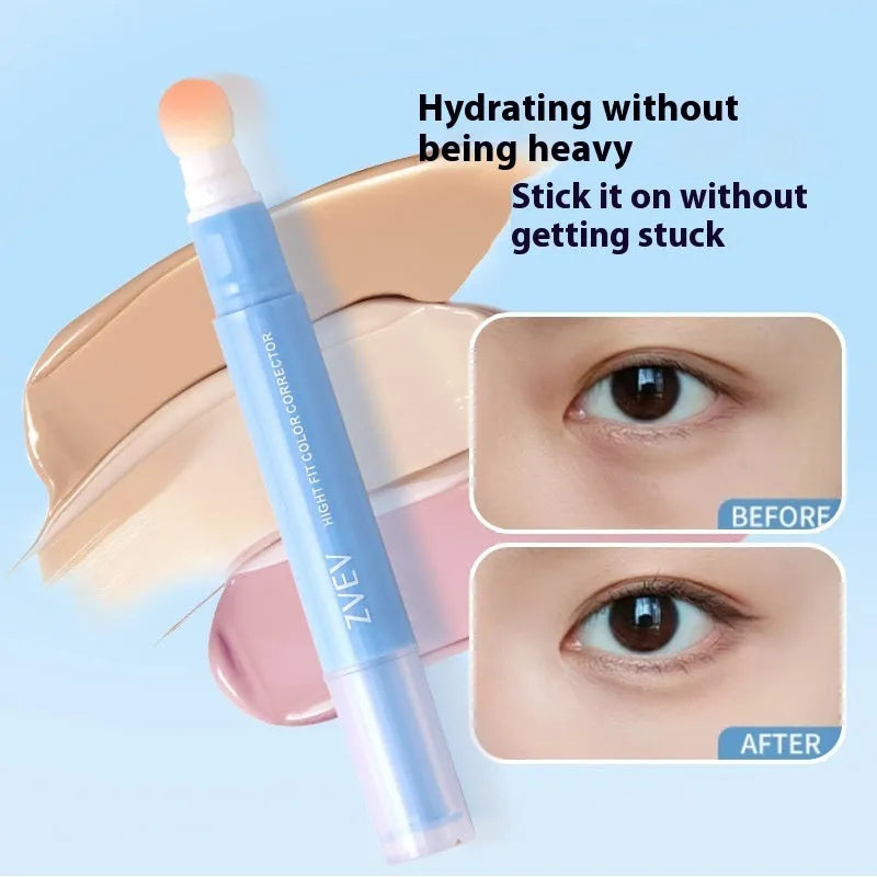 Concealer cream with sponge brush head applicator in three shade options
