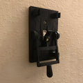 Single gang retro decorative wall light switch with PLA shell for exposed installation.
