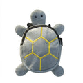 Cartoon turtle shape dog backpack harness vest with metal zipper in velvet material