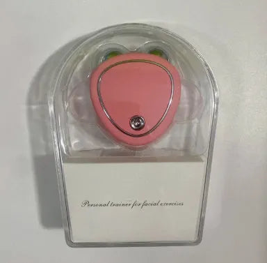 Micro-current beauty instrument in pink with control buttons and compact handheld design