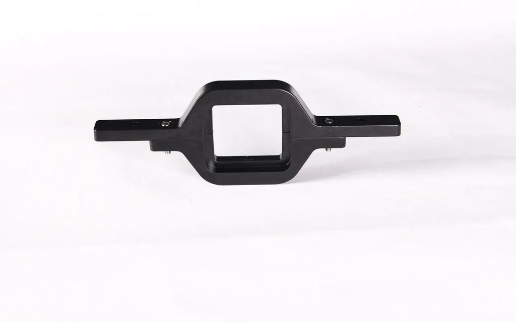 Black steel trailer hook lamp holder mounting bracket with multiple holes