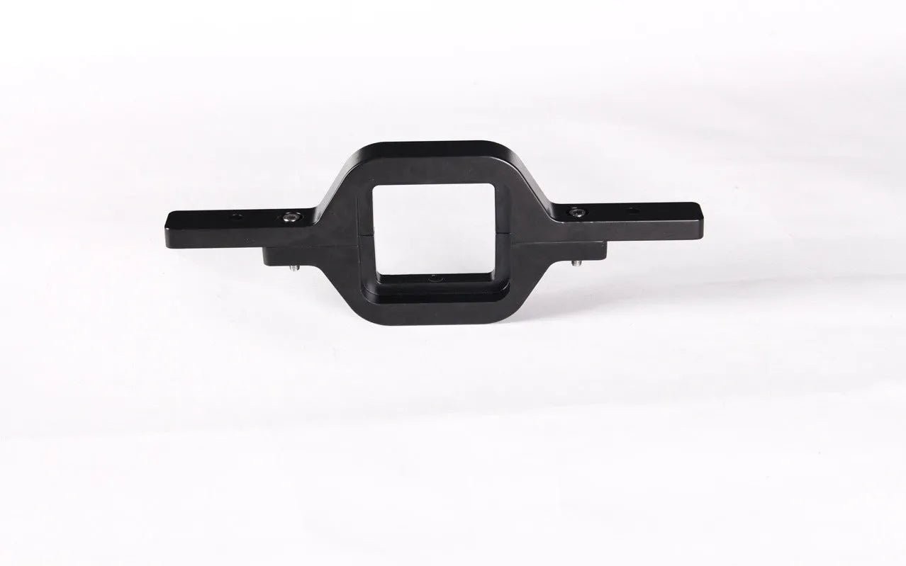 Black steel trailer hook lamp holder mounting bracket with multiple holes