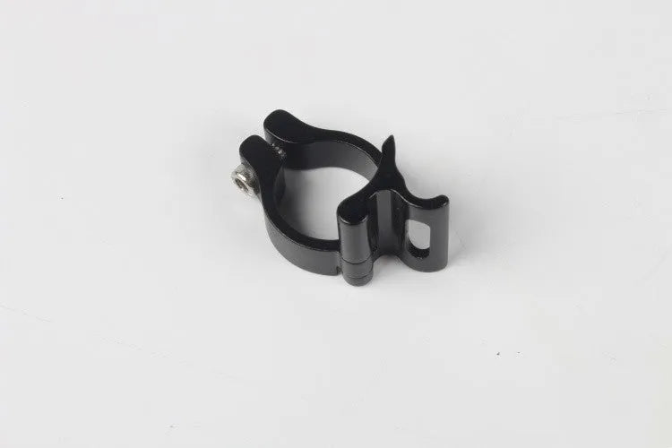Black aluminium alloy vehicle clamp ring with a 28.6mm internal diameter