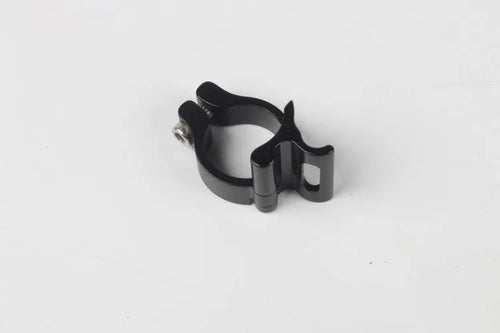 Black aluminium alloy vehicle clamp ring with a 28.6mm internal diameter