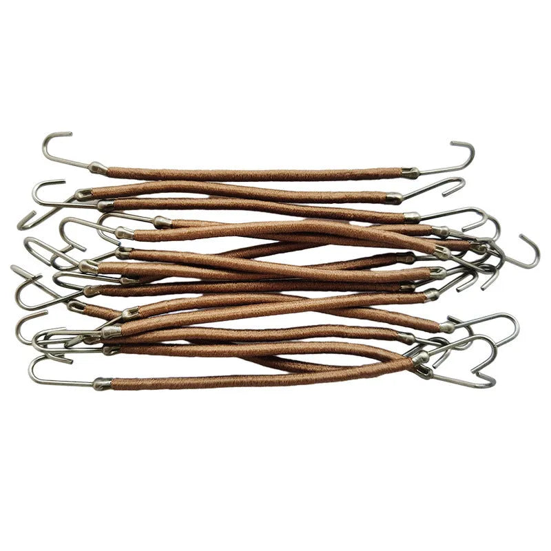 Wig double hook hair tools in black, dark brown and light brown colours