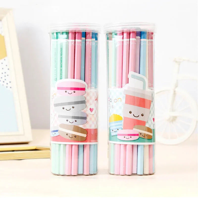 Basswood pencils with six angle design in 50-piece bulk packaging