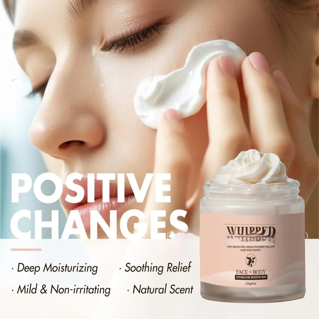 113g butter cream facial moisturiser in container for dryness relief and skin replenishment.