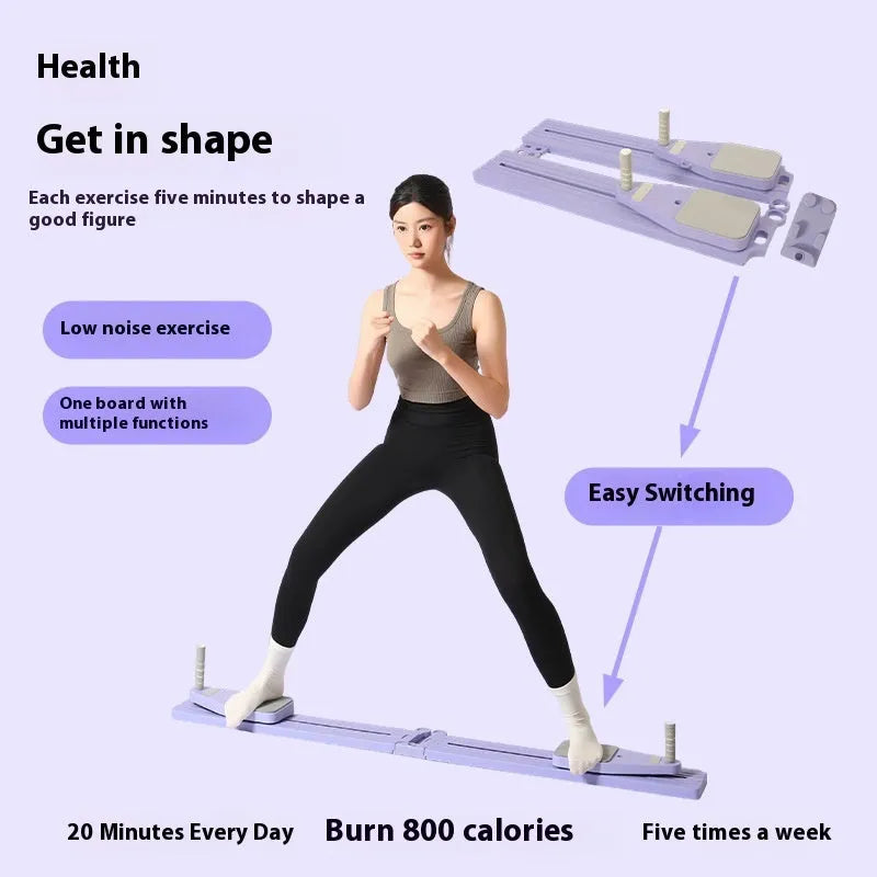 Split fitness board in Mysterious Black colour for waist home training