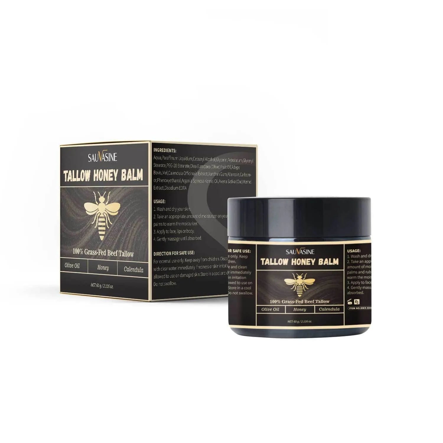 60g jar of Butter Honey Cream for universal skin type moisturising