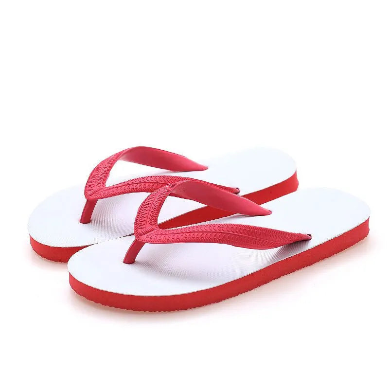 Fish label rubber beach flip-flops with non-slip deodorant soles in multiple colour options