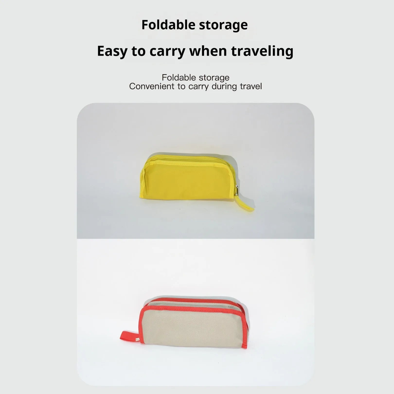 Foldable camp stool in pencil box design with Oxford cloth seat in multiple colour options