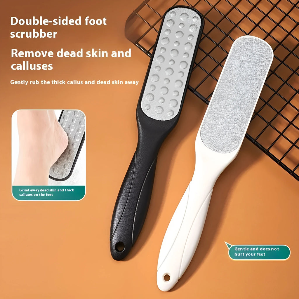Double-sided stainless steel foot grinder tool for foot repair and callus removal