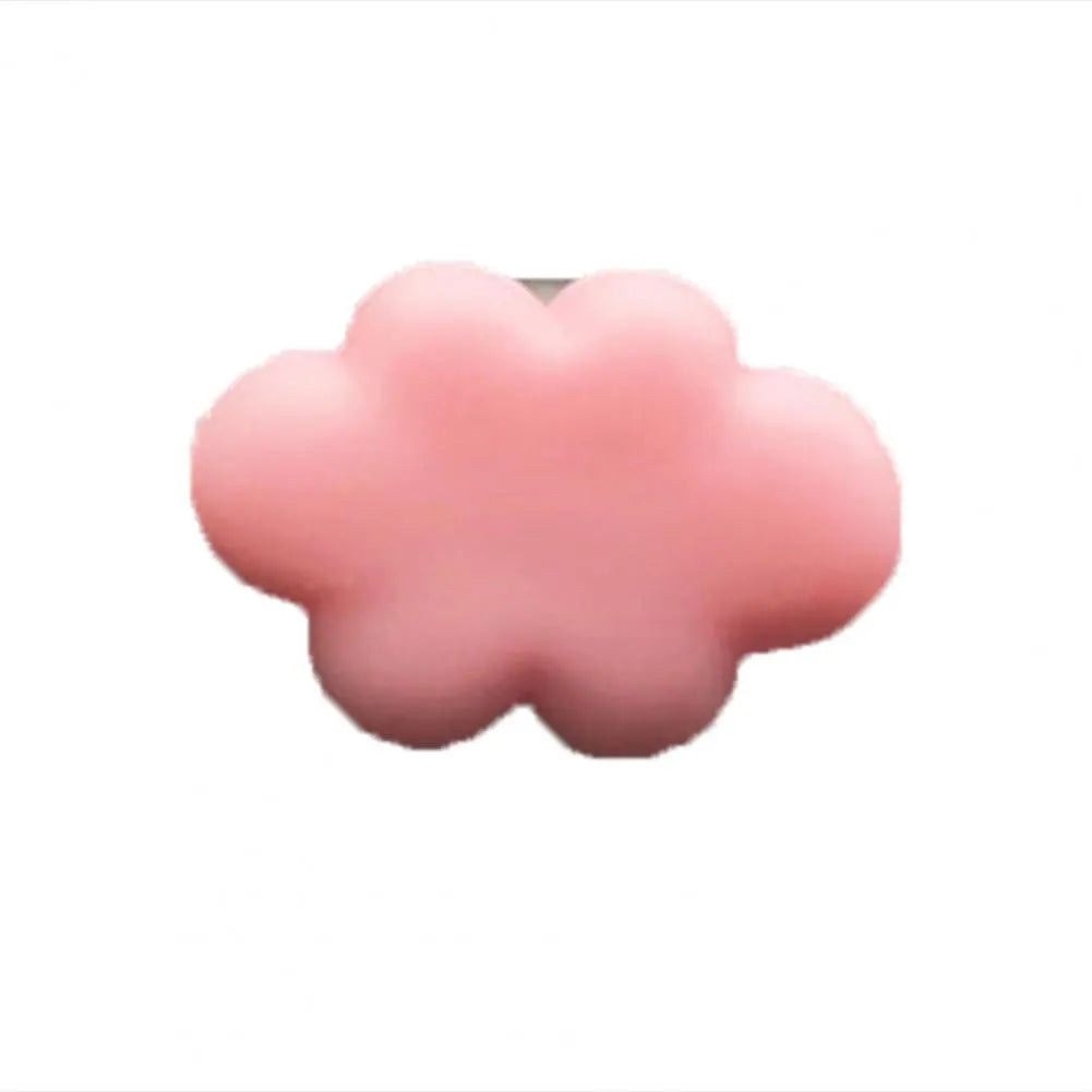 Resin Baiyun cartoon car fragrance clip for air vents in light green colour.