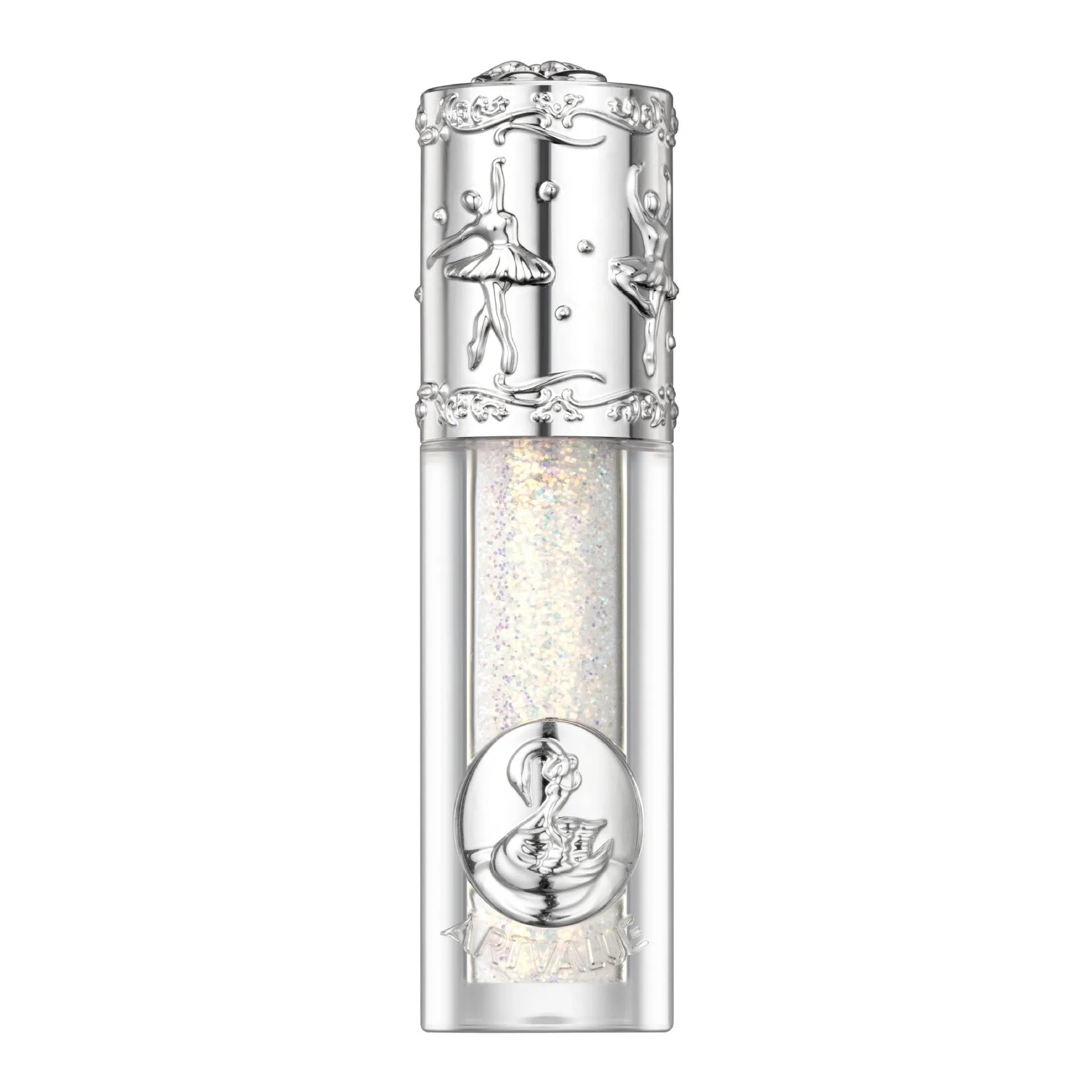 Ballet Liquid Eye Shadow product showing five colour options: Sakura Field, Doll Log, Butterfly Paradise, Nutcracker, and Pillow Fairy Tale