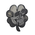 Outdoor embroidered fabric badge with Velcro backing showing military-style design on nylon polyester