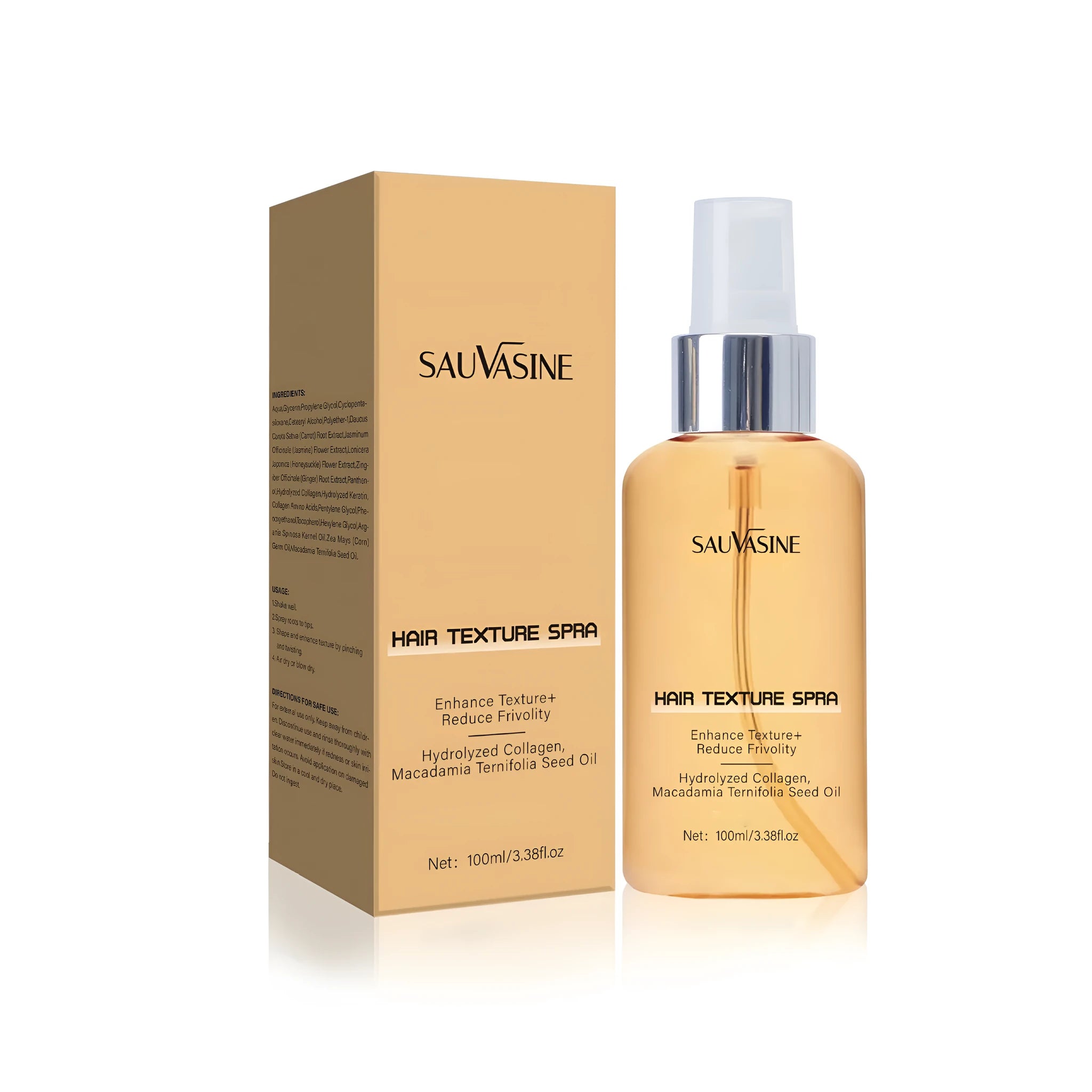 100ml SWX-248 scalp care spray bottle with spray nozzle for frizz reduction.