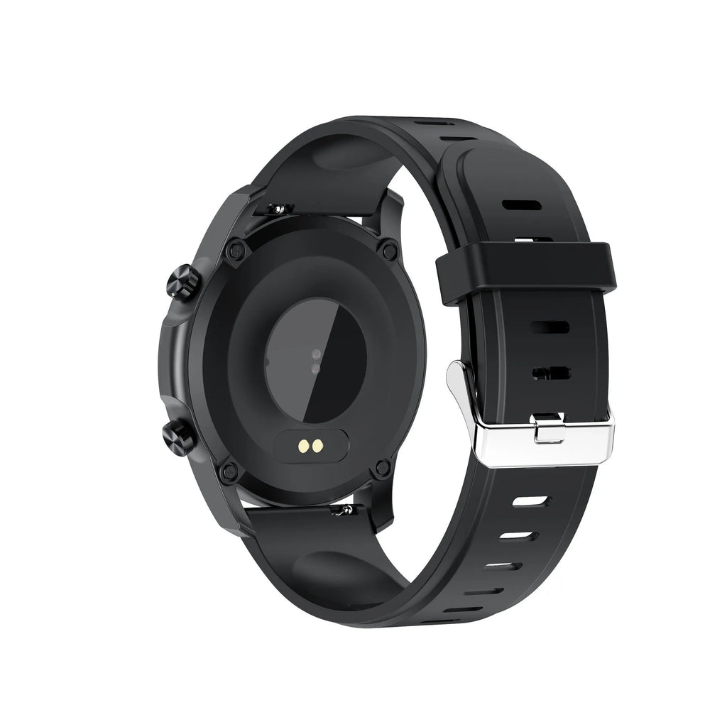 Youth2 smart bracelet with body temperature monitoring on a wrist, showing its 1.3-inch screen and zinc alloy case.