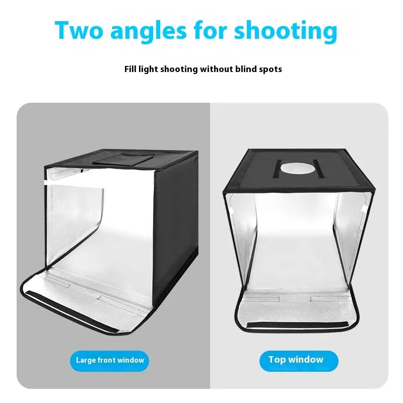 50cm studio light box with metal frame and USB plug for product photography
